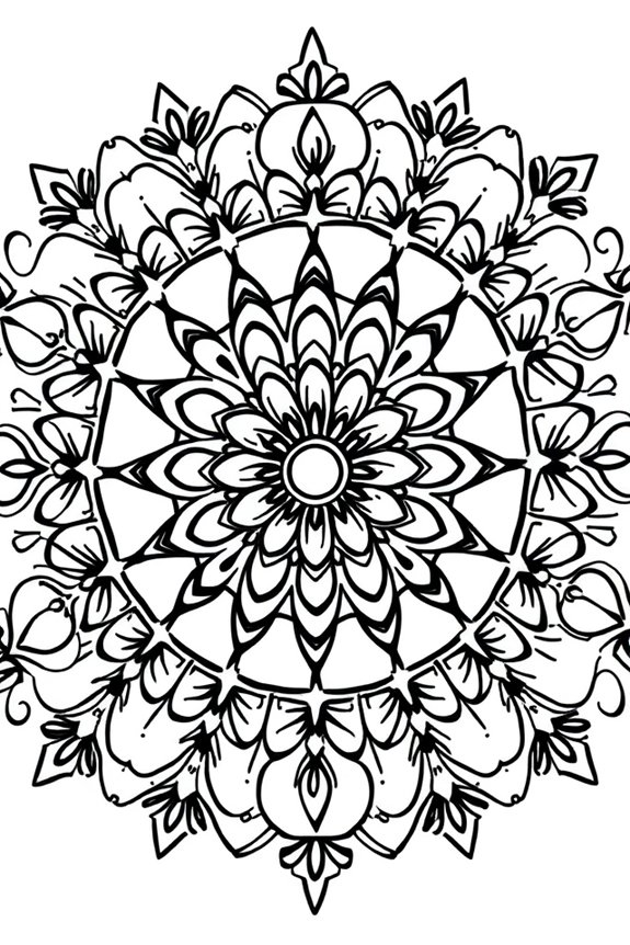 Simple Mandala Coloring Sheet