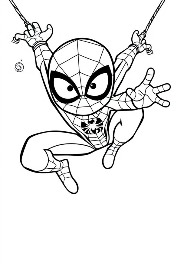 Playful Spider-Man Coloring Sheet