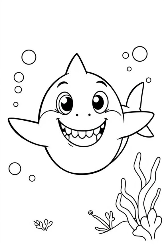 Baby Shark Coloring Sheet
