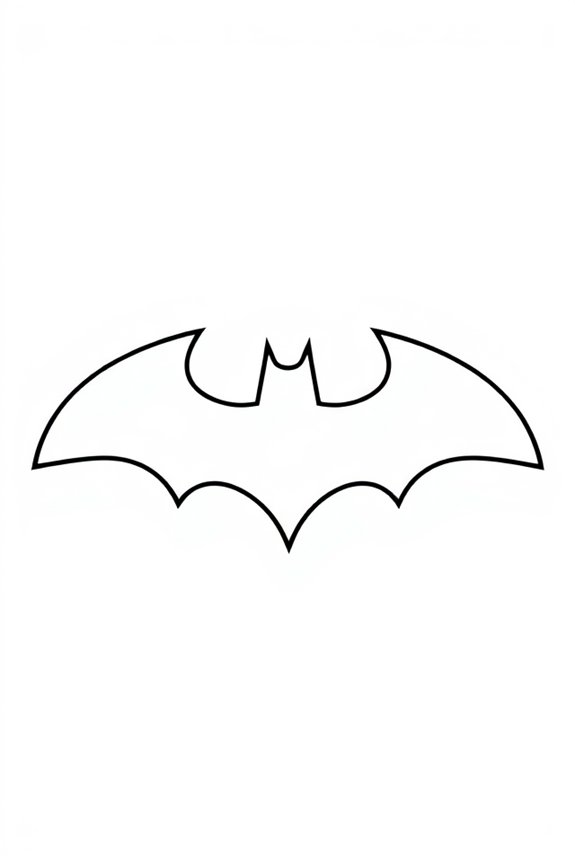 Batman Logo Coloring Sheet