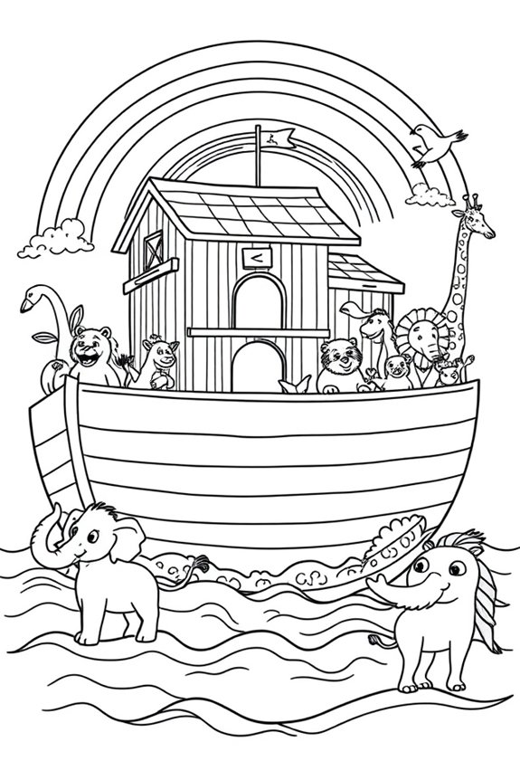 Noah's Ark Coloring Sheet