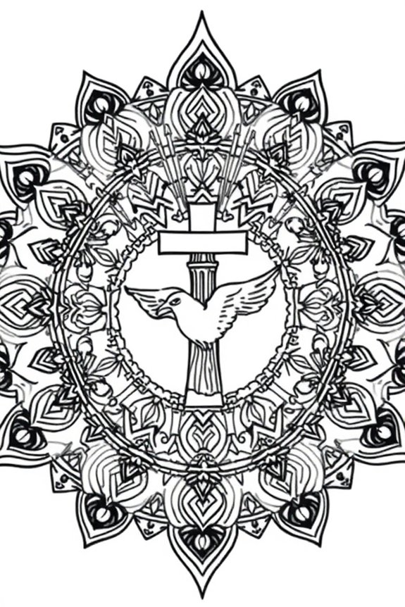 Bible Verse Mandala Coloring Sheet