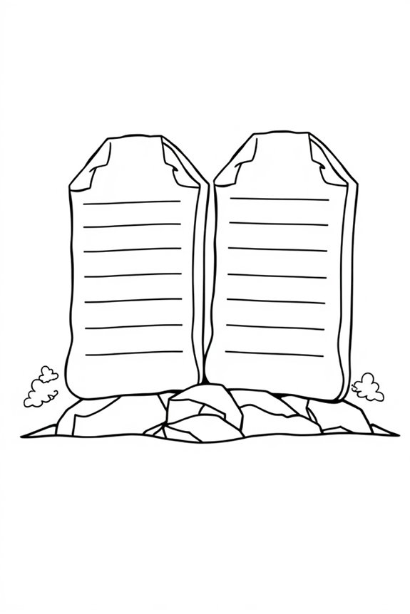 Ten Commandments Coloring Sheet