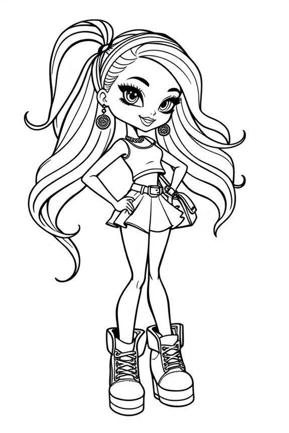 Bratz Doll Coloring Sheet
