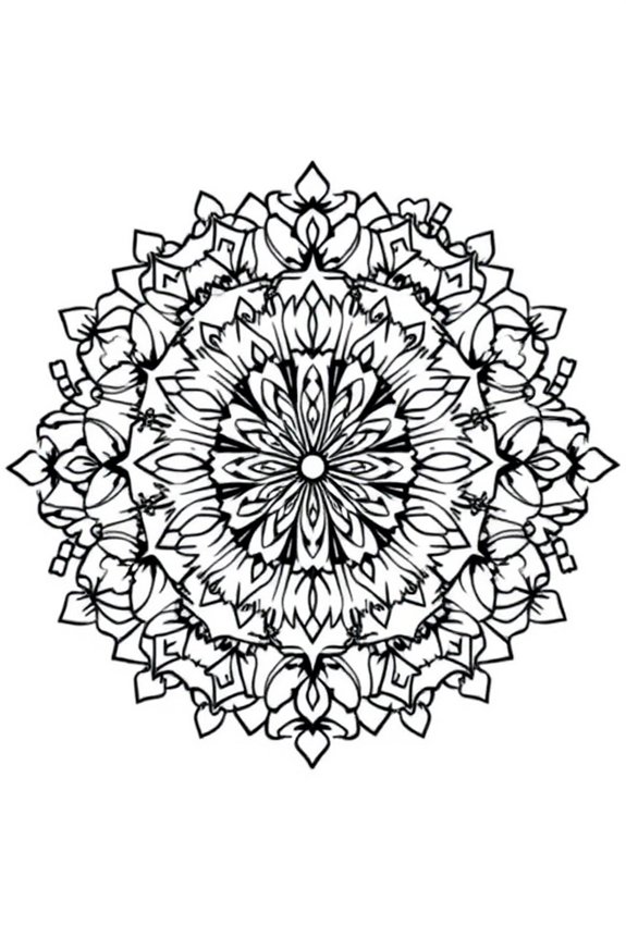 Bratz Friendship Mandala Coloring Sheet