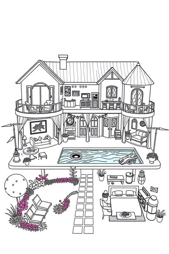 Bratz Dreamhouse Coloring Sheet