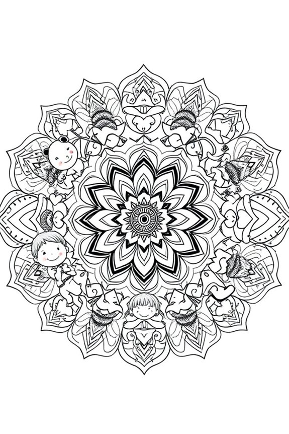 Cocomelon Seasons Mandala Coloring Sheet