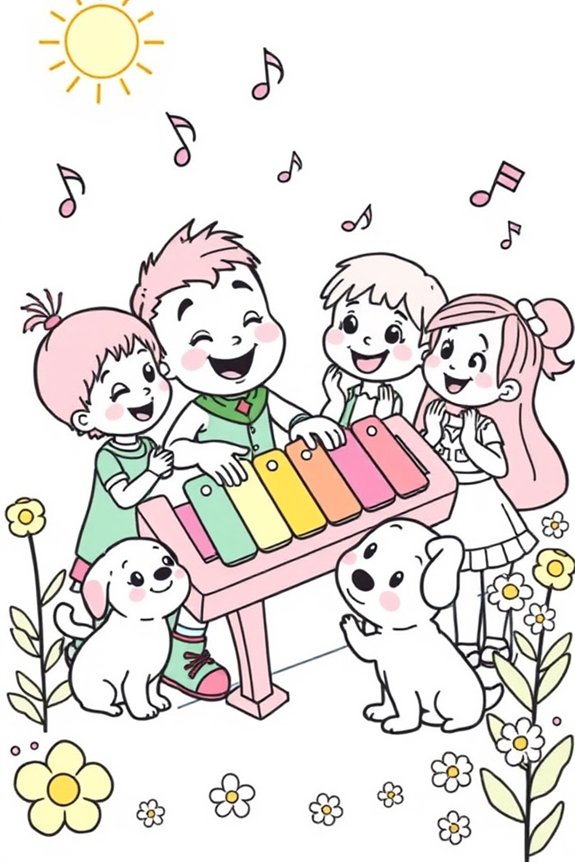 Cocomelon Musical Moments Coloring Sheet