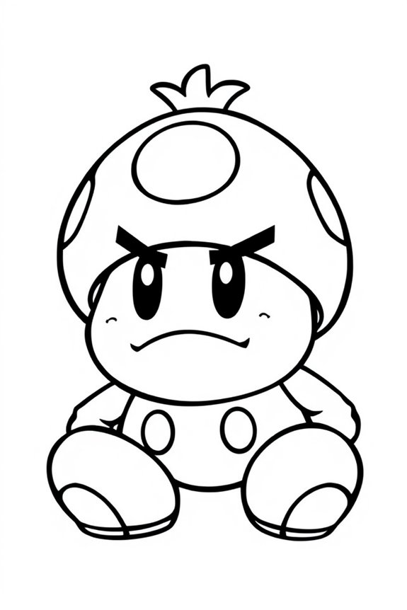 Goomba Coloring Sheet
