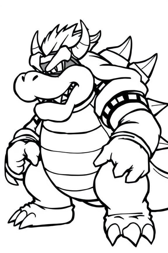 Bowser Coloring Sheet