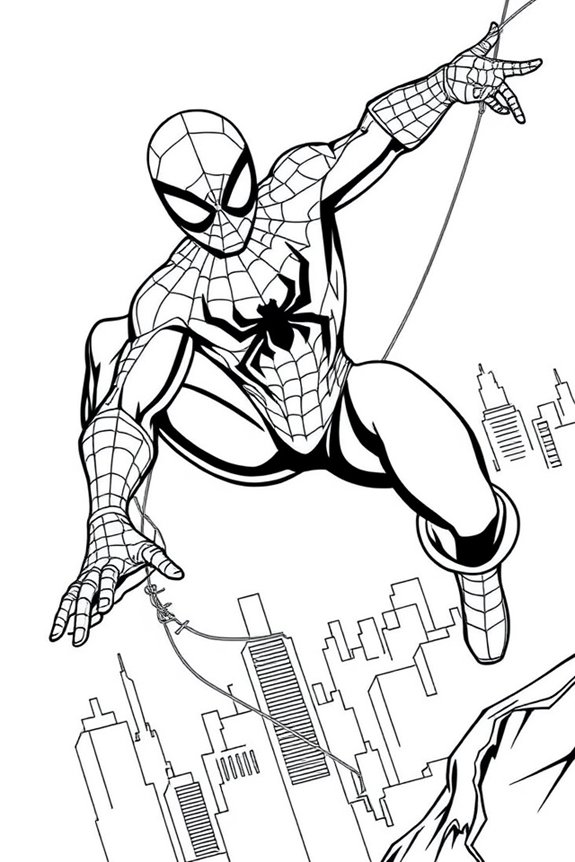 Spider-Man Coloring Sheet