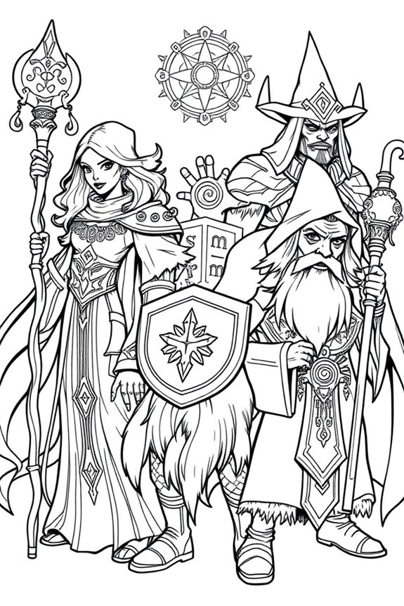 Mystical Marvel Characters Coloring Sheet