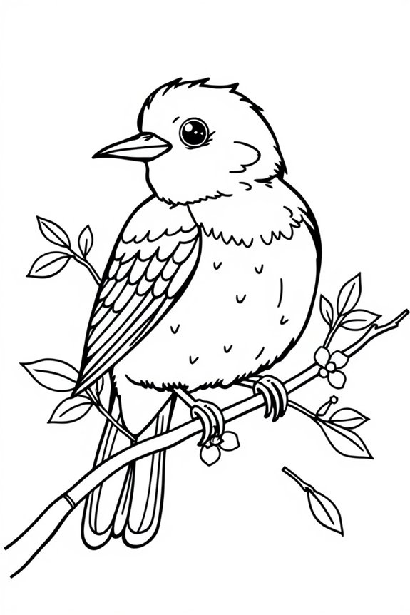 Bird coloring sheet