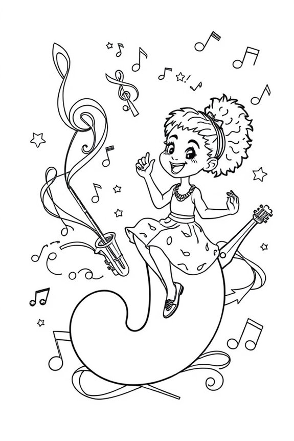 Musical Moments coloring sheet