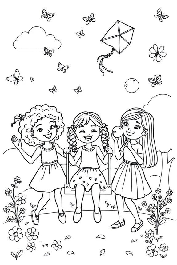 Friendship Fun coloring sheet