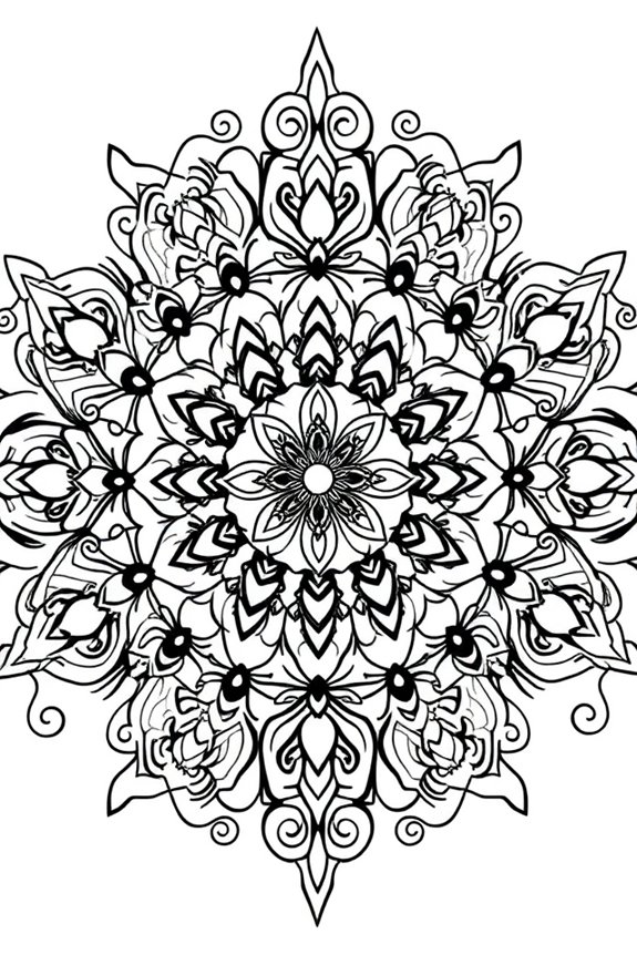 Boba Mandala Coloring Sheet