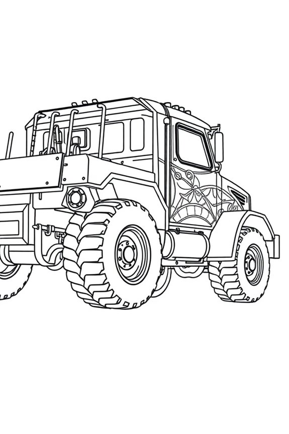 Truck Coloring Sheet