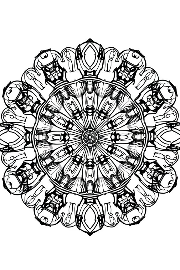 Car Mandala Coloring Sheet