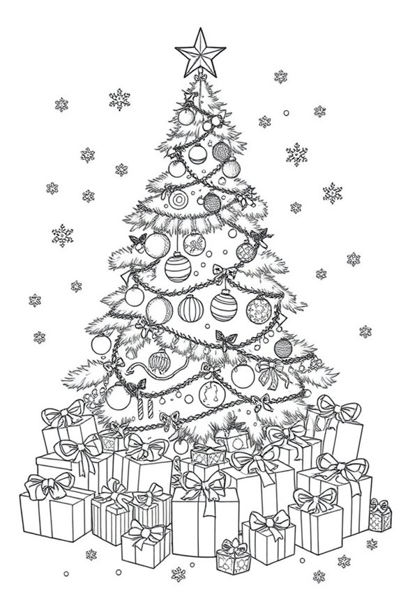 Christmas Tree Coloring Sheet