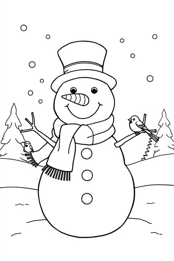 Snowman Coloring Sheet