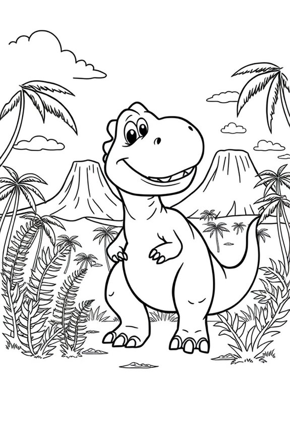 Dinosaur Coloring Sheet