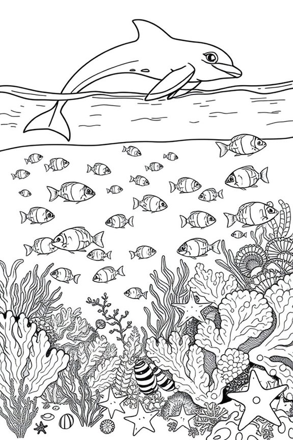 Ocean Life Coloring Sheet
