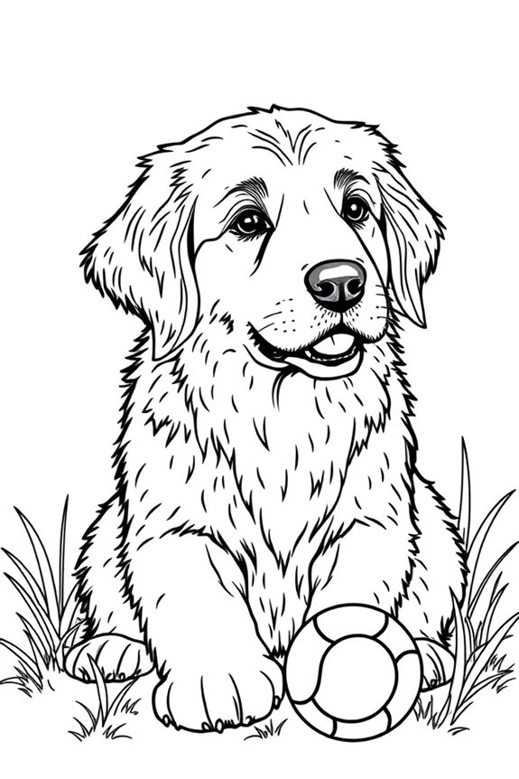 Realistic Dog Breed Coloring Sheet
