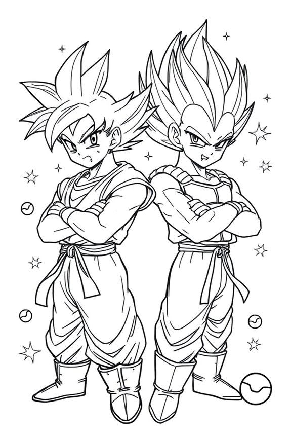 Dragon Ball Coloring Sheet
