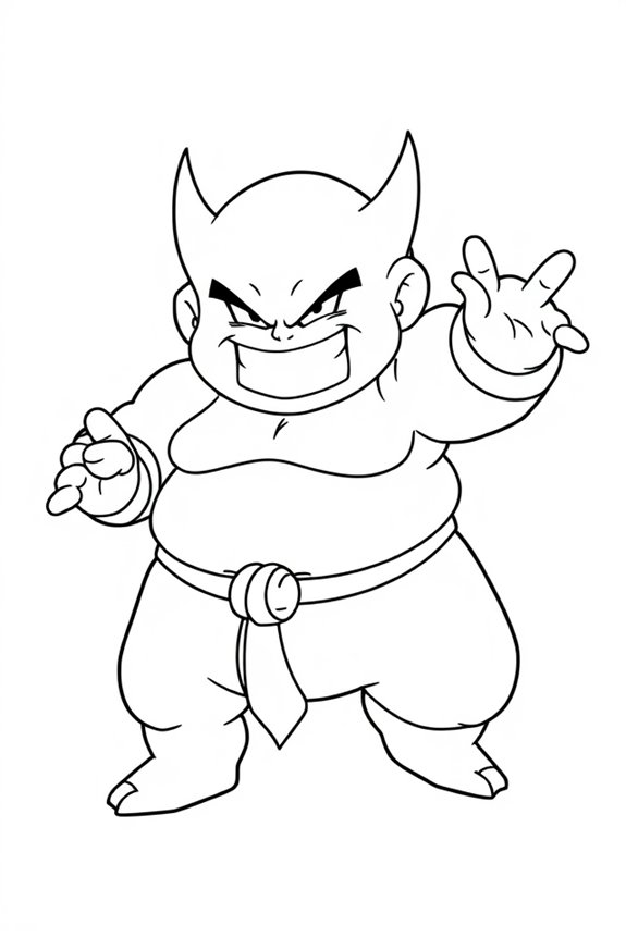 Majin Buu Coloring Sheet
