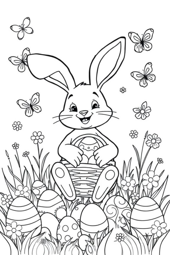 Easter Bunny Coloring Sheet