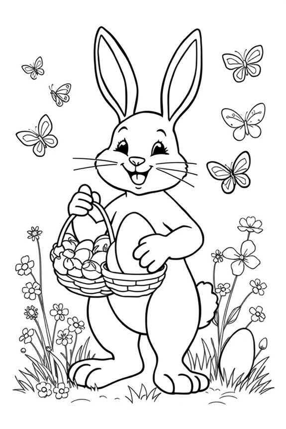 Easter Bunny Coloring Sheet