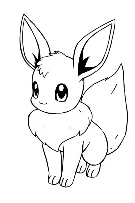 Eevee Coloring Sheet