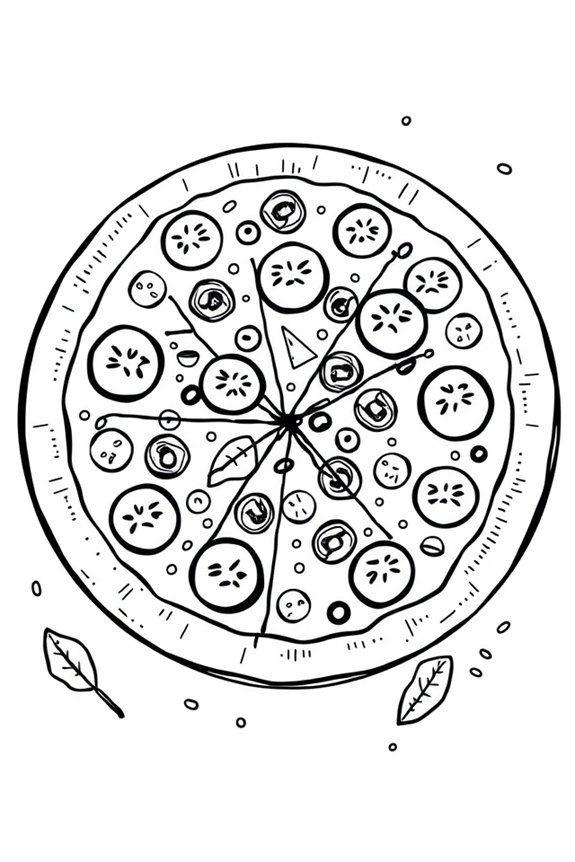 Pizza Coloring Sheet