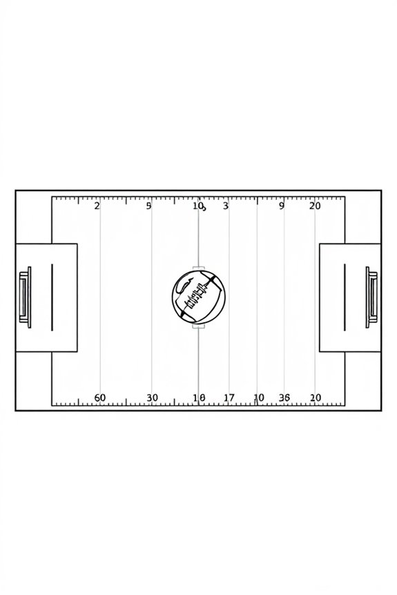 Football Field Coloring Sheet