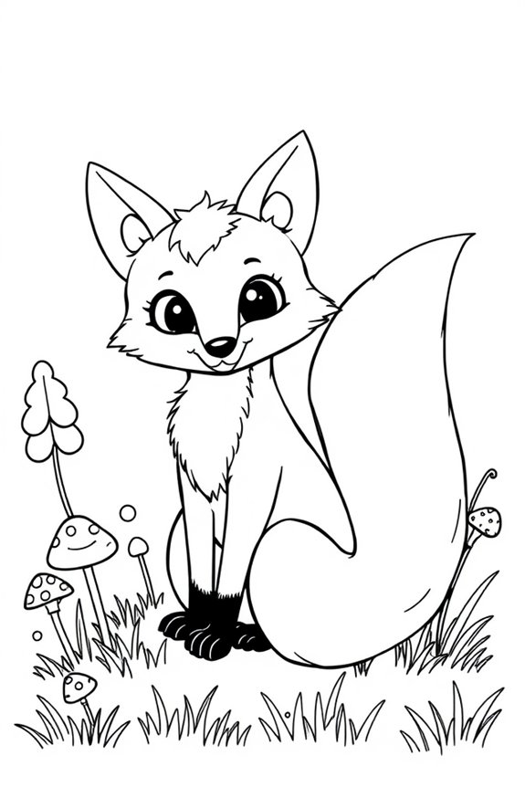 Fox Coloring Sheet