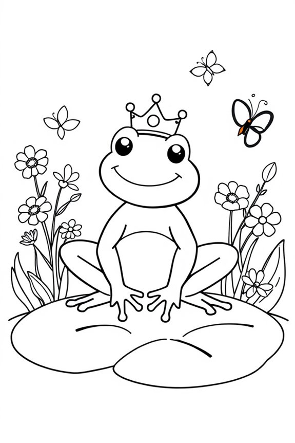 Frog Prince Coloring Sheet