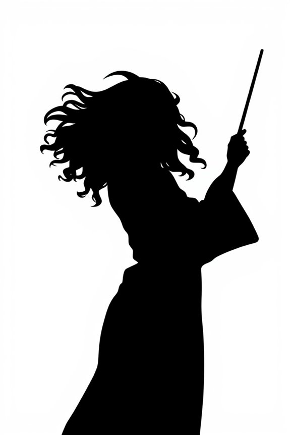 Hermione Granger Silhouette Coloring Sheet