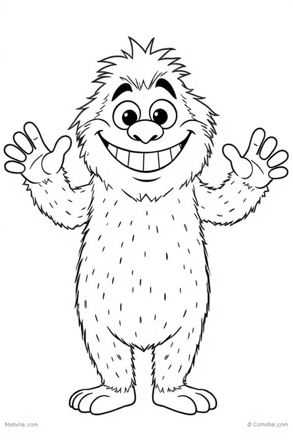 Huggy Wuggy Coloring Sheet