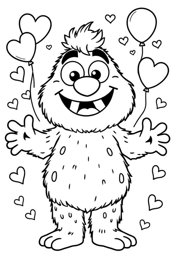 Huggy Wuggy Friendship Coloring Sheet