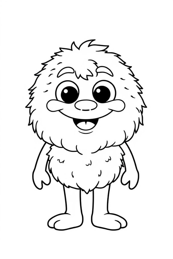 Huggy Wuggy Expression Coloring Sheet