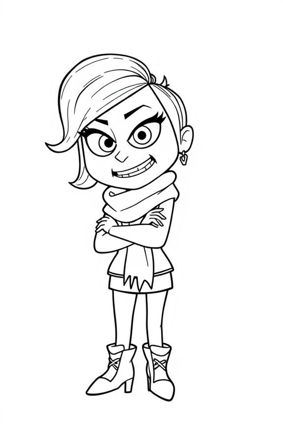 Disgust coloring sheet