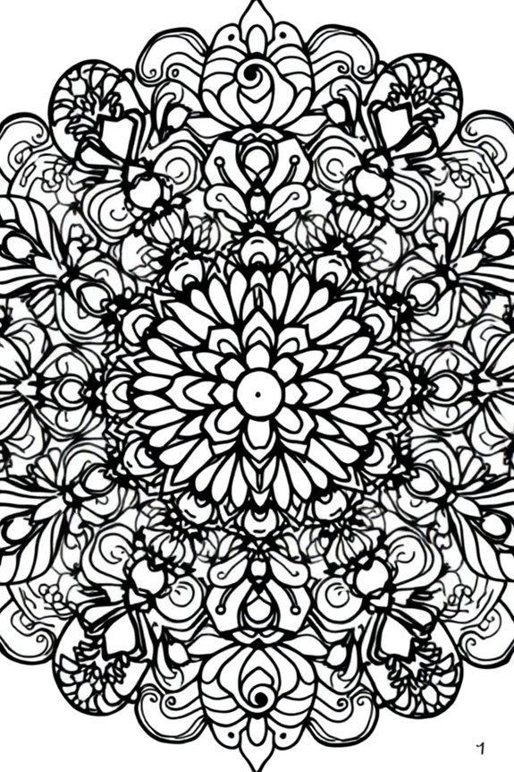Sweet Candy Mandala Coloring Sheet