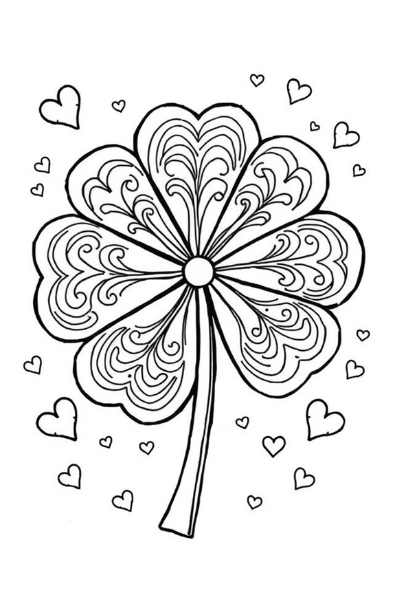 St. Patrick's Day Shamrock coloring sheet