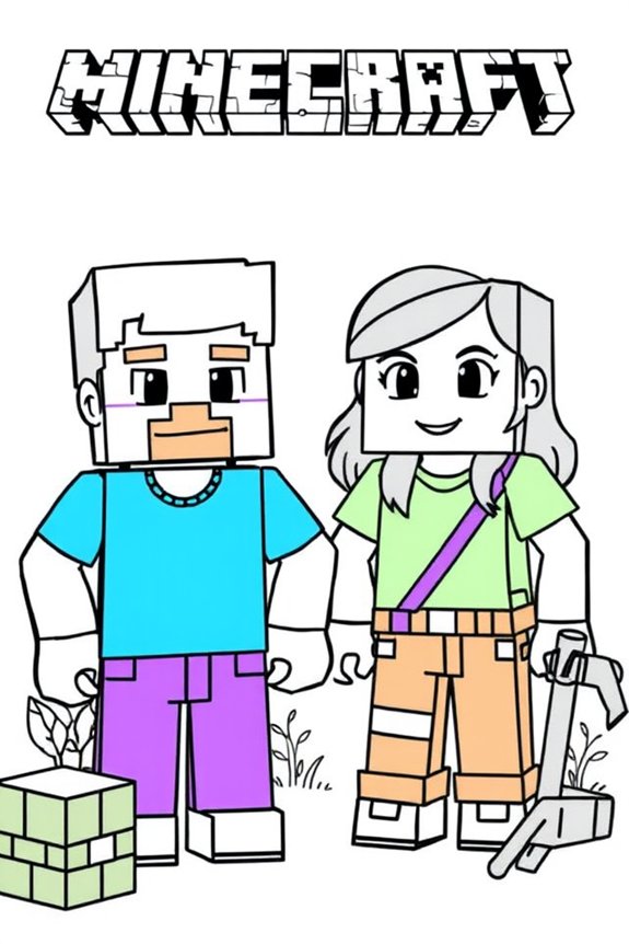 Steve and Alex Coloring Sheet