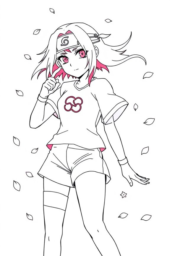 Sakura Haruno Coloring Sheet