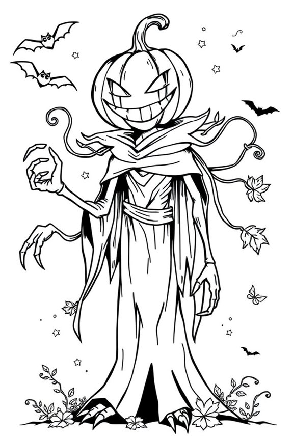 Fun Pumpkin King Coloring Sheet