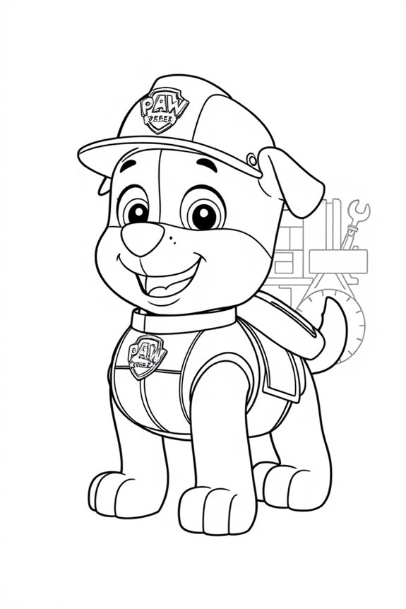 Rubble Coloring Sheet