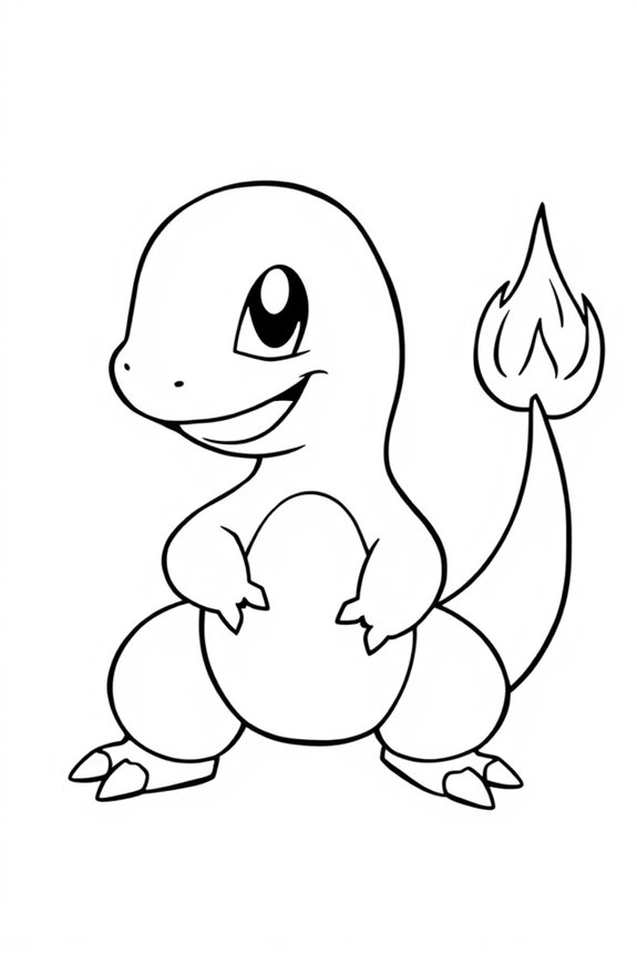 Charmander Coloring Sheet