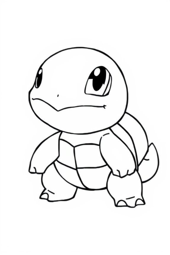 Squirtle Coloring Sheet