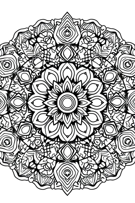 Poppy Playtime Mandala Coloring Sheet